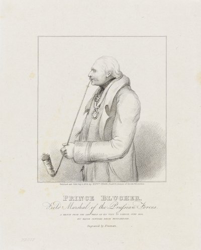 Prince Blucher, maréchal des forces prussiennes, 1814 - Samuel Freeman